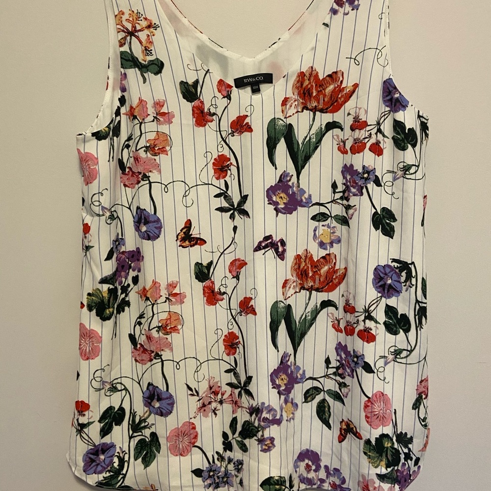 Rw&co Floral Tank
